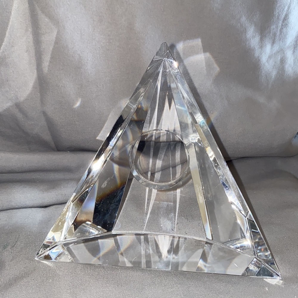 Bx47 Waterford Crystal candle holder and crystal prism - Picture 3 of 4